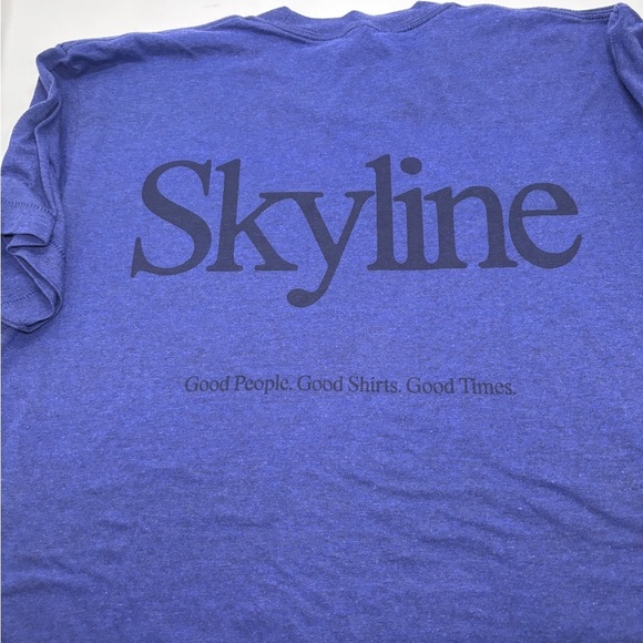 American Apparel Blue Short Sleeve Tee men’s size  L - Picture 6 of 6